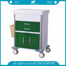 AG-GS009 Multi function emergency clinic steel medical trolley for sale